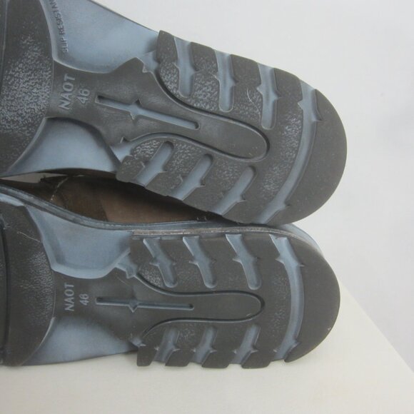NAOT Mens 13 - 13.5 Lindi Vintage Fog Leather Hash Suede EU 46 Lace Up $165 main image 10